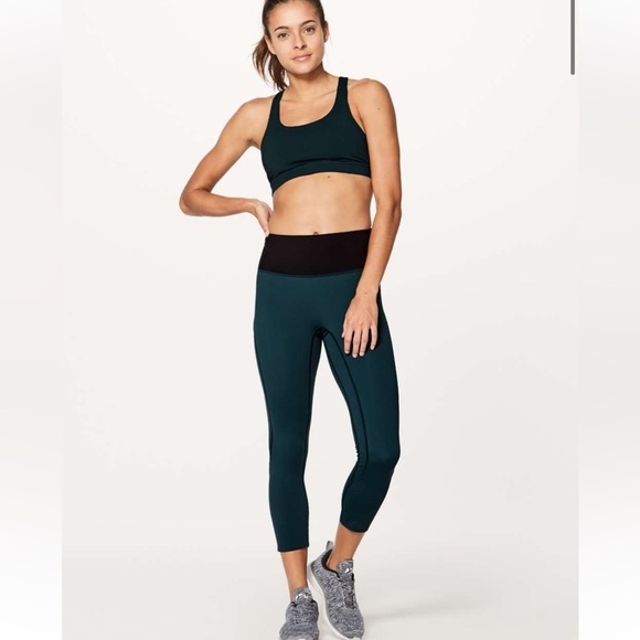 lululemon athletica Pants - Lululemon Run The Day Crop (17")
Submarine / Black